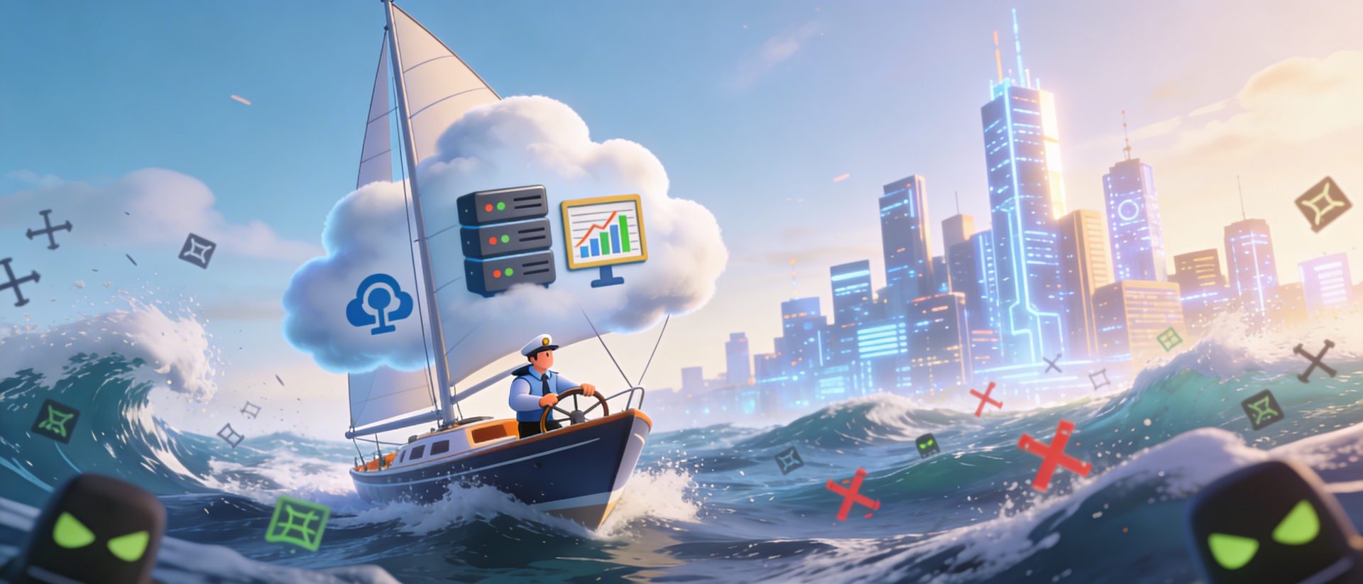 Boot das Managed Services darstellen soll im Meer der IT Themen